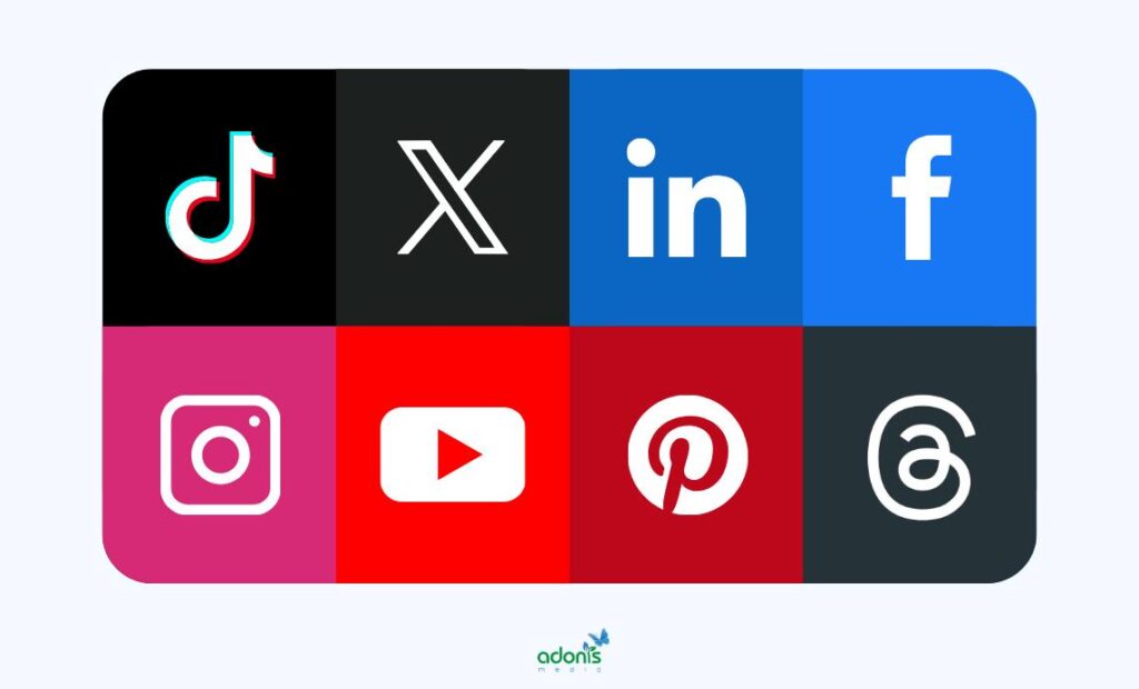 Logo for social media platforms